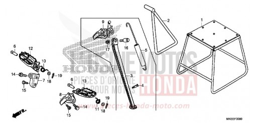 STUFE/STAENDER CRF450RK de 2019