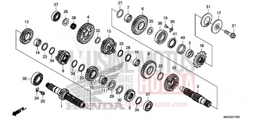GETRIEBE CRF450RL de 2020