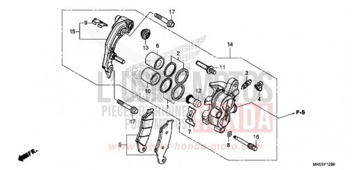 VORDERRAD-BREMSSATTEL CRF450RL de 2020
