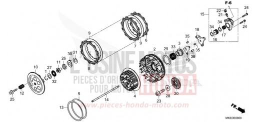 KUPPLUNG CRF450RM de 2021