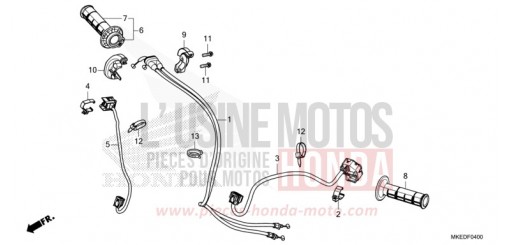 SCHALTERGRIFF/KABEL CRF450RM de 2021