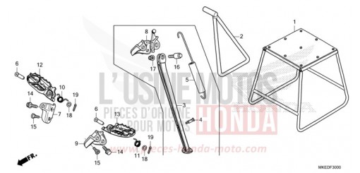 STUFE/STAENDER CRF450RM de 2021