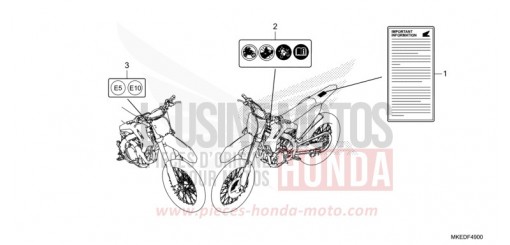 WARNETIKETT CRF450RM de 2021