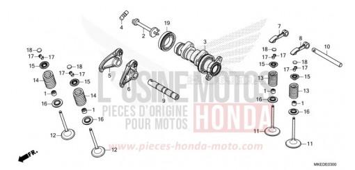 NOCKENWELLE/VENTIL CRF450RN de 2022