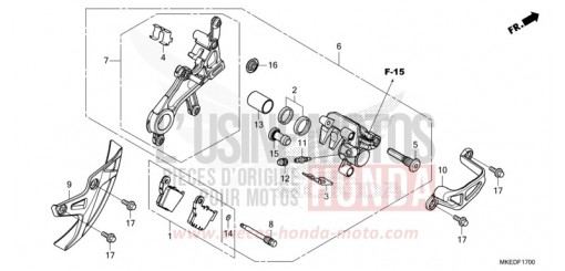HINTERRAD-BREMSSATTEL CRF450RN de 2022