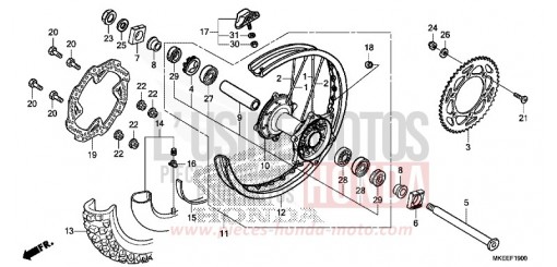 HINTERRAD CRF450RXL de 2020