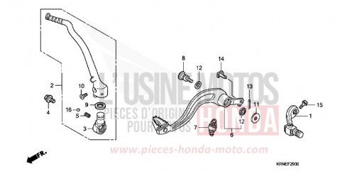 PEDAL/KICKSTARTER-ARM CRF250RA de 2010