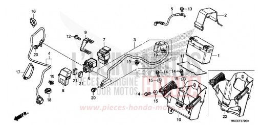 BATTERIE CRF450RXL de 2020