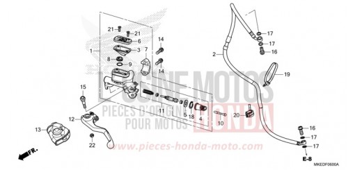 HAUPTKUPPLUNGSZYLINDER CRF450RXM de 2021