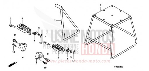 STAENDER/STUFE CRF250RB de 2011