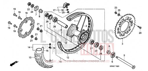 HINTERRAD CRF250RC de 2012
