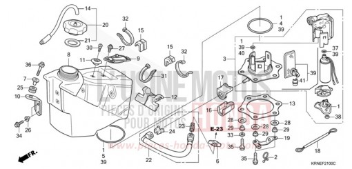 KRAFTSTOFFTANK CRF250RC de 2012
