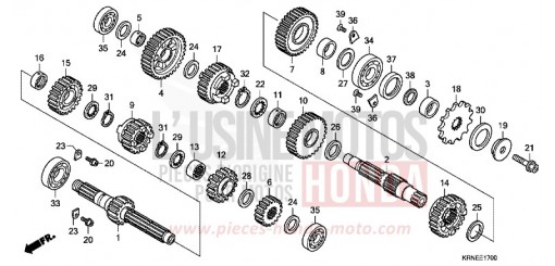 GETRIEBE CRF250RD de 2013