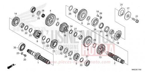 GETRIEBE CRF450RXN de 2022