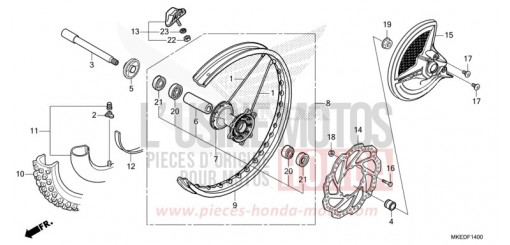 VORDERRAD CRF450RXN de 2022
