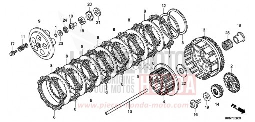 KUPPLUNG CRF250RE de 2014