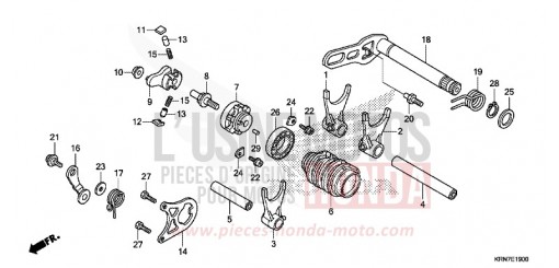 SCHALTTROMMEL CRF250RE de 2014