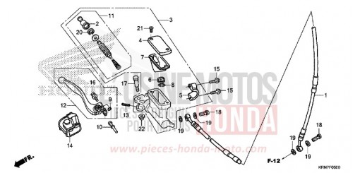 VORDERRADBREMSE CRF250RF de 2015