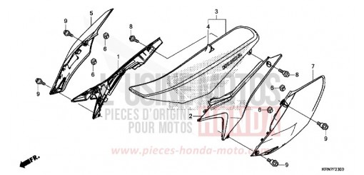 SITZ/SEITENABDECKUNG CRF250RF de 2015