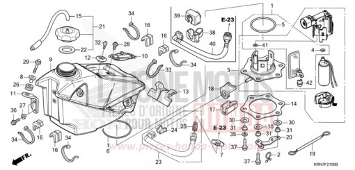 KRAFTSTOFFTANK CRF250RG de 2016