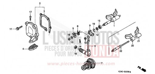 AUSLASSVENTIL CR125R1 de 2001
