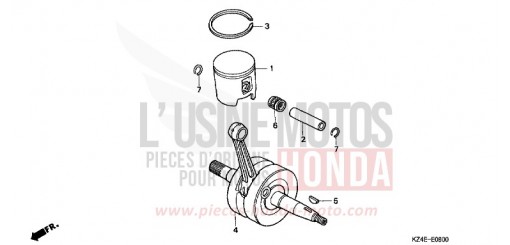 KURBELWELLE/KOLBEN CR125R1 de 2001