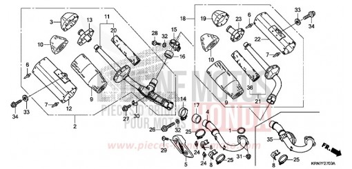 ABGAS-SCHALLDAEMPFER CRF250RH de 2017