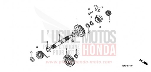 KICKSTARTERSPINDEL CR125R1 de 2001