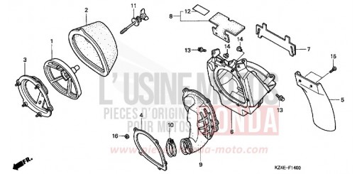 LUFTFILTER CR125R1 de 2001