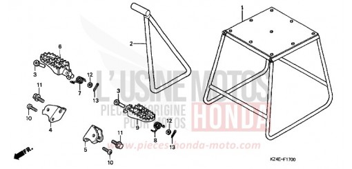 STAENDER/STUFE CR125R1 de 2001