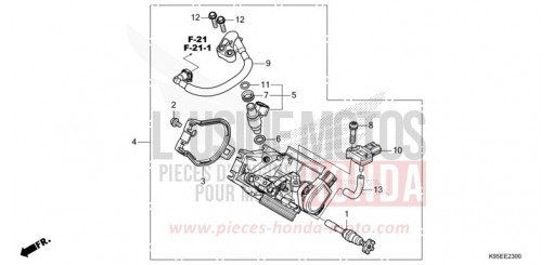 DROSSELKLAPPENGEHAEUSE CRF250RN de 2022