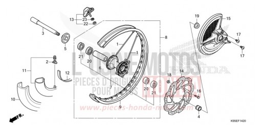 VORDERRAD CRF250RN de 2022