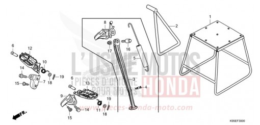 STUFE/STAENDER CRF250RN de 2022