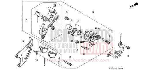 HINTERRAD-BREMSSATTEL CR125R4 de 2004