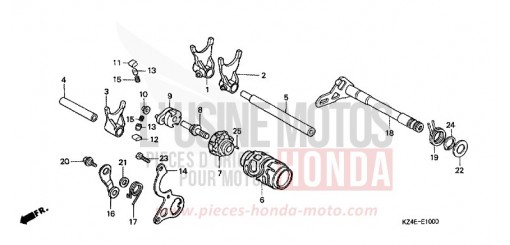 SCHALTTROMMEL CR125R5 de 2005