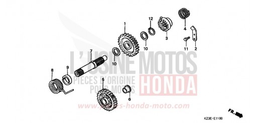 KICKSTARTERSPINDEL CR250R1 de 2001