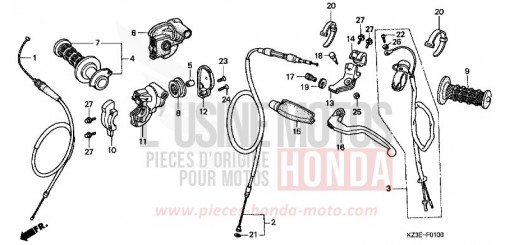 HEBELGRIFF CR250R1 de 2001