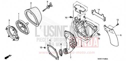 LUFTFILTER CR250R1 de 2001