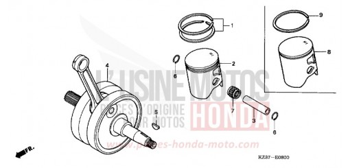 KURBELWELLE CR250R2 de 2002