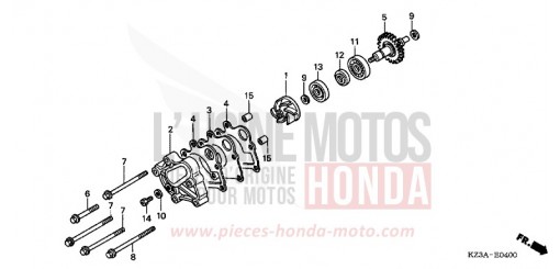 WASSERPUMPE CR250R3 de 2003