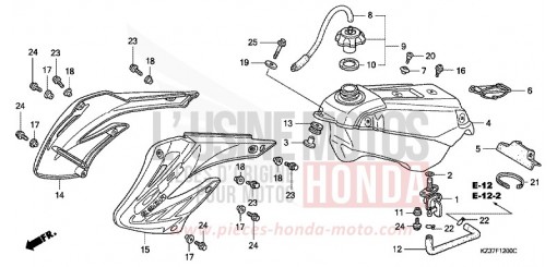 KRAFTSTOFFTANK CR250R4 de 2004
