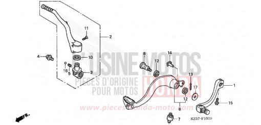 PEDAL CR250R6 de 2006