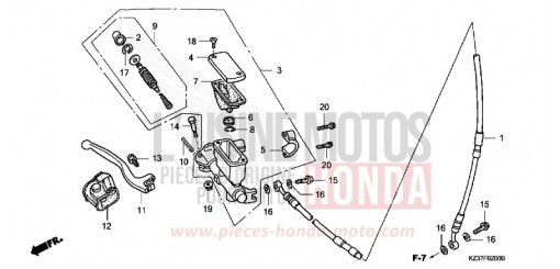VORDERRADBREMSE CR250R7 de 2007