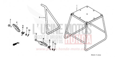 STAENDER/STUFE CR250RE de 1984