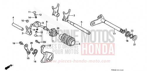 SCHALTTROMMEL CR250RF de 1985