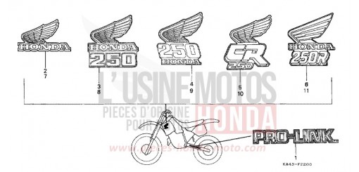 MARKE CR250RJ de 1988