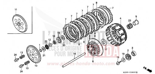 KUPPLUNG CR250RS de 1995
