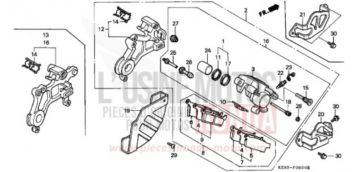 HINTERRAD-BREMSSATTEL CR250RS de 1995