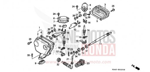 AUSLASSVENTIL CR125RR de 1994
