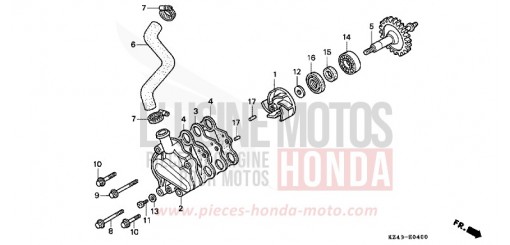 WASSERPUMPE CR125RR de 1994